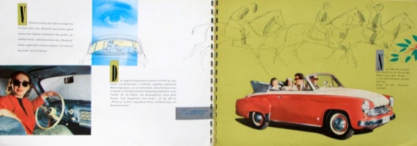Wartburg Modelprogram 1958 Carbrochure (5444)